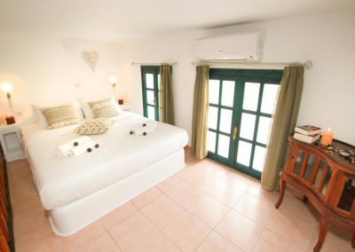 room with balcony and view santorini akrotiri